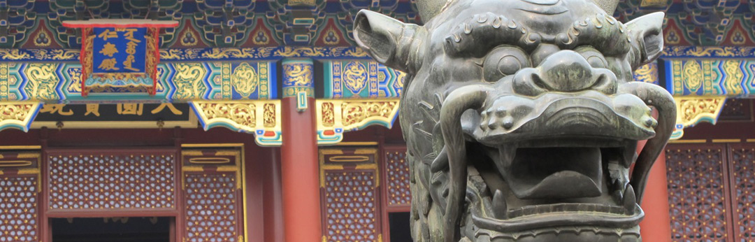 Hu Dragon Statue China